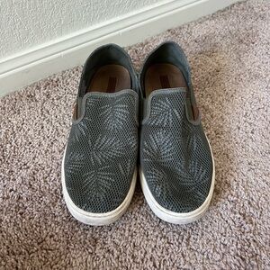 OluKai Women's Slip-On Mesh Loafers in Gray